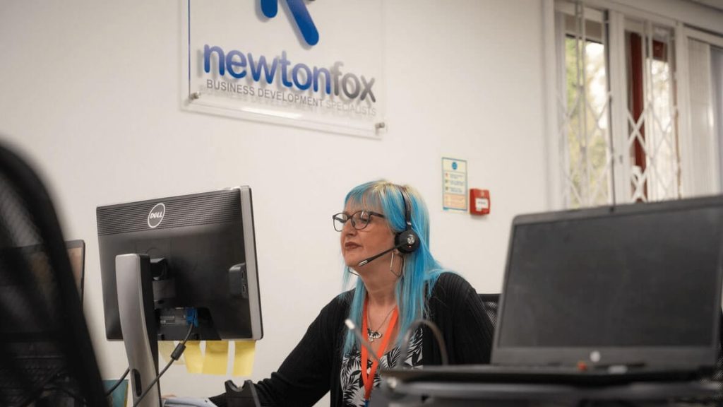 Newton Fox Telemarketing Agency Reception Desk